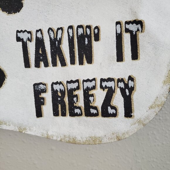 NEW Snowman Canvas Door Wall Hanger Frosty the Snowman Winter NWOT - Picture 3 of 3